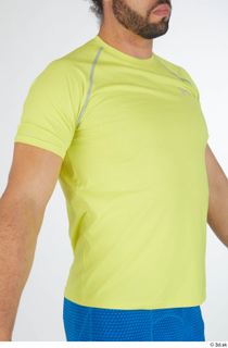 Simeon dressed sports upper body yellow t shirt 0008.jpg